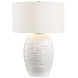 Alkman Table Lamp, White