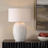 Alkman Table Lamp, White