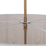Allyn Round Pendant, White/Gold-Lighting-High Fashion Home