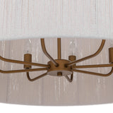 Allyn Round Pendant, White/Gold-Lighting-High Fashion Home