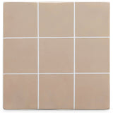 Alma Tile Side Table, Taupe-Furniture - Accent Tables-High Fashion Home