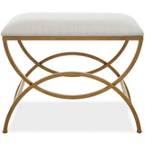 Alok Accent Stool, Off-White