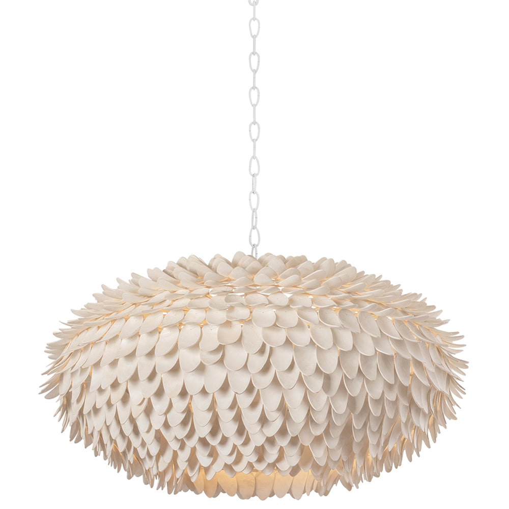 Alsen 6 Light Pendant, White Plaster