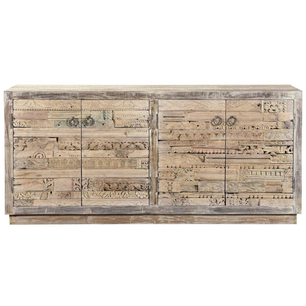 Alta 4 Door Cabinet, Butterwood Blend-Furniture - Storage-High Fashion Home