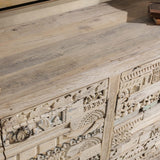 Alta 4 Door Cabinet, Butterwood Blend-Furniture - Storage-High Fashion Home
