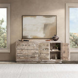 Alta 4 Door Cabinet, Butterwood Blend-Furniture - Storage-High Fashion Home