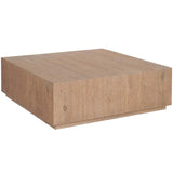 Altitude Square Cocktail Table, Dark Natural-Furniture - Accent Tables-High Fashion Home