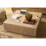 Altitude Square Cocktail Table, Dark Natural-Furniture - Accent Tables-High Fashion Home