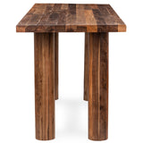 Alto Counter Table, Rustic Brown-Furniture - Dining-High Fashion Home