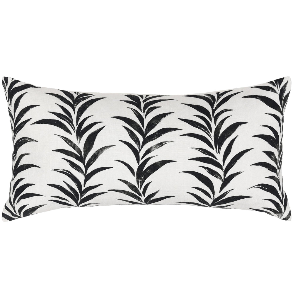 Alula Lumbar Pillow, Black/White-Accessories-High Fashion Home