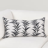 Alula Lumbar Pillow, Black/White-Accessories-High Fashion Home