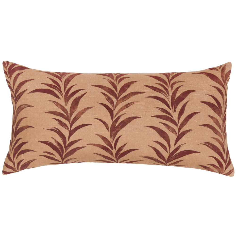 Alula Lumbar Pillow, Sienna/Burgundy-Accessories-High Fashion Home