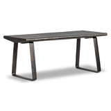 Alva Desk, Distressed Bronze-Furniture - Office-High Fashion Home