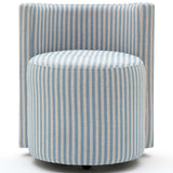 Alyssa Striped Rolling Desk Chair, Blue