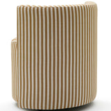 Alyssa Striped Rolling Desk Chair, Mustard