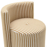 Alyssa Striped Rolling Desk Chair, Mustard
