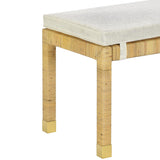 Amara Bench, Cream-Furniture - Benches-High Fashion Home