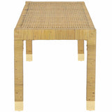 Amara Bench, Cream-Furniture - Benches-High Fashion Home