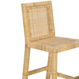 Amara Stool, Rattan/Cream-Furniture - Chairs-High Fashion Home