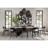 Amare Leather Dining Chair, Sonoma Black, Set of 2