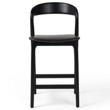 Amare Leather Counter Stool, Sonoma Black-Furniture - Dining-High Fashion Home