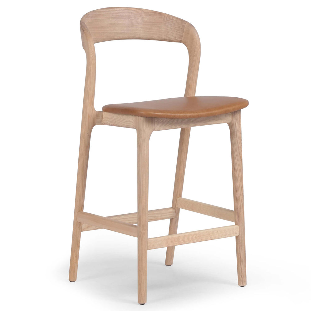 Amare Leather Counter Stool, Sonoma Butterscotch-Furniture - Dining-High Fashion Home