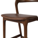 Amare Leather Counter Stool, Sonoma Coco-High Fashion Home