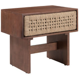 Amaria Nightstand, Walnut-Furniture - Bedroom-High Fashion Home