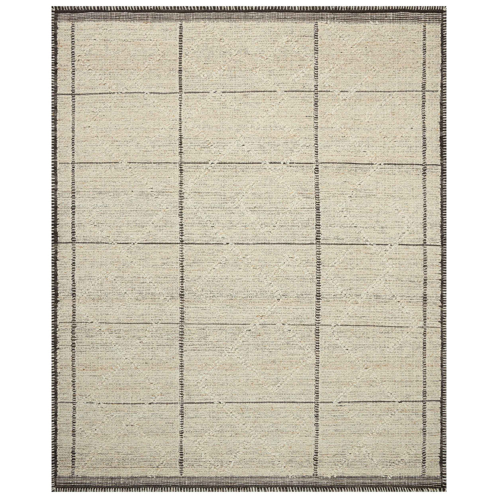 Amber Lewis × Loloi Rug Bowie BOE-01, Ivory/Mocha-Rugs1-High Fashion Home
