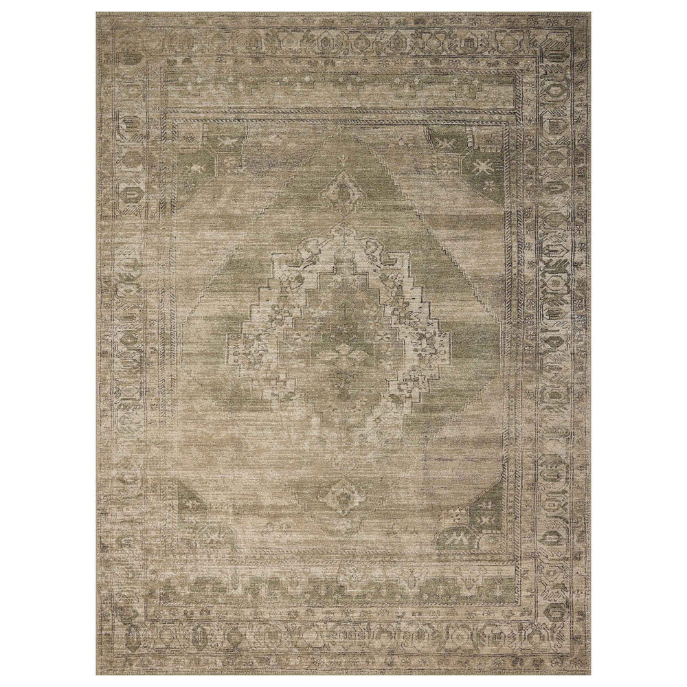 Amber Lewis × Loloi Rug Cambria CBR-03, Sand/Olive-Rugs1-High Fashion Home
