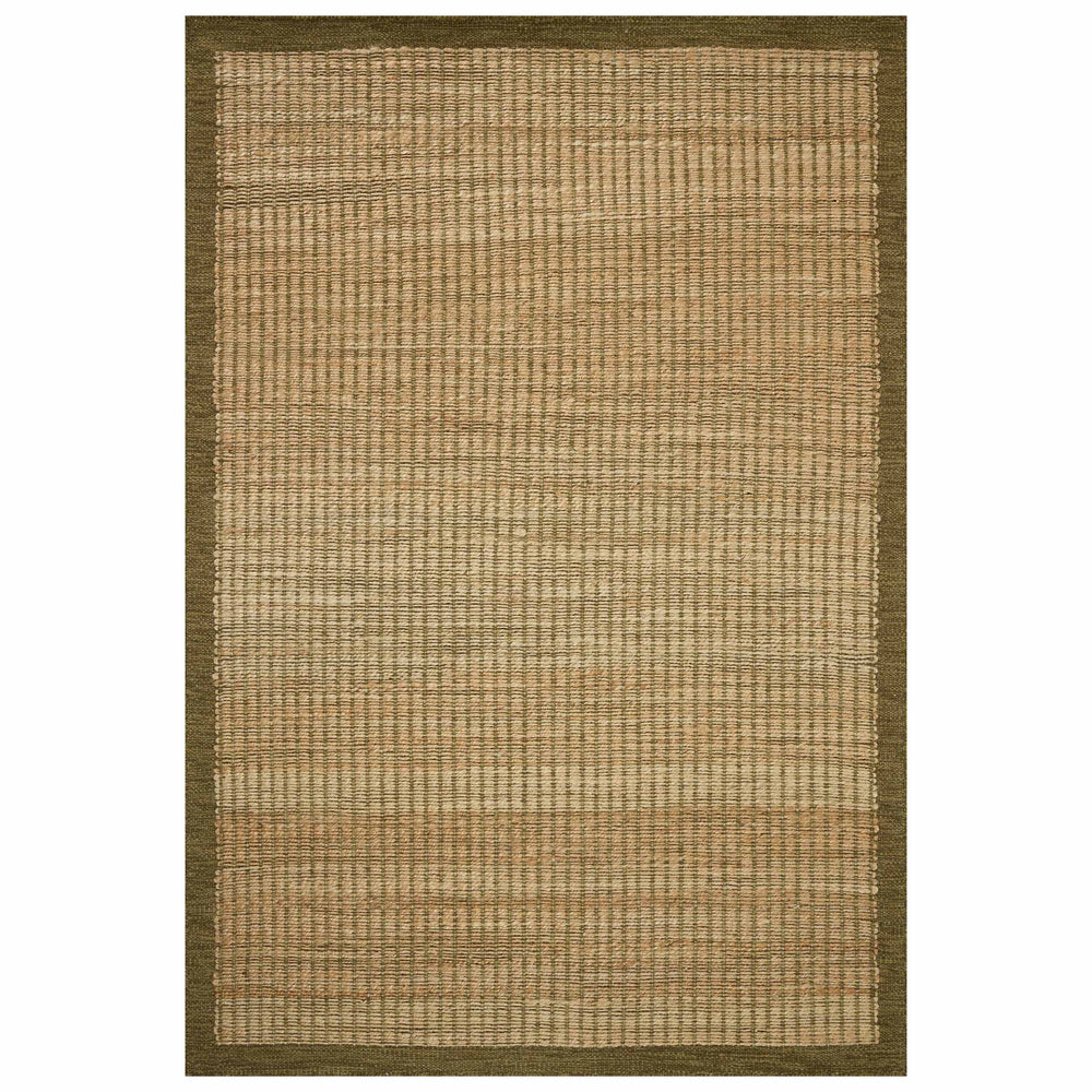 Amber Lewis × Loloi Rug Lilah LIH-01, Natural/Olive-Rugs1-High Fashion Home