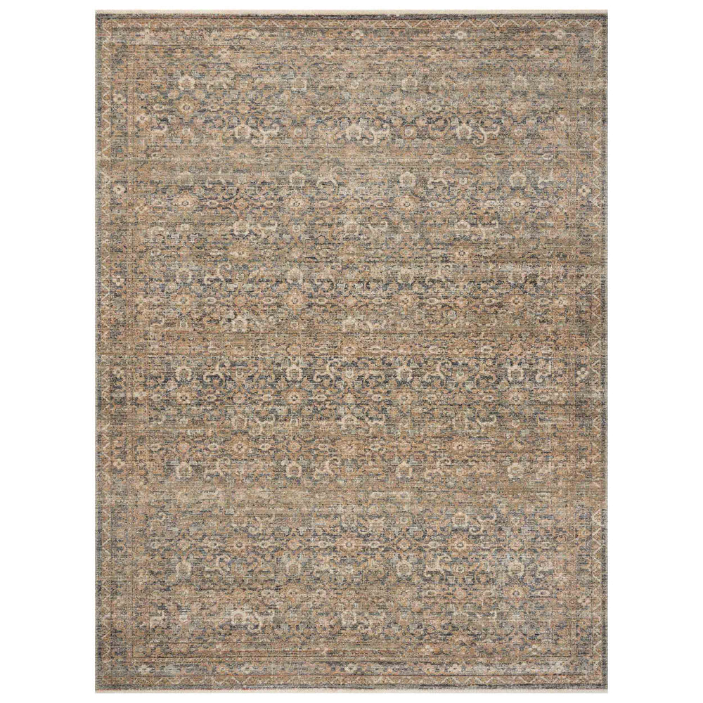 Amber Lewis x Loloi Rug Molly MOL-02, Denim/Gold-Rugs-High Fashion Home