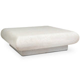 Ambra 48" Outdoor Coffee Table, Aged White by Four Hands