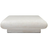 Ambra 48" Outdoor Coffee Table, Aged White by Four Hands-Furniture - Accent Tables-High Fashion Home