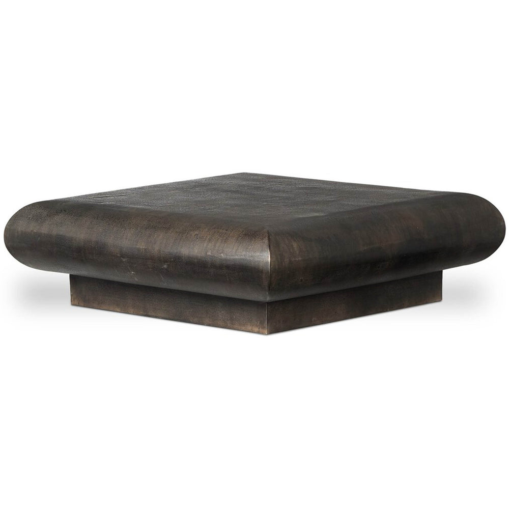 Ambra 48" Outdoor Coffee Table, Distressed Bronze by Four Hands-Furniture - Accent Tables-High Fashion Home