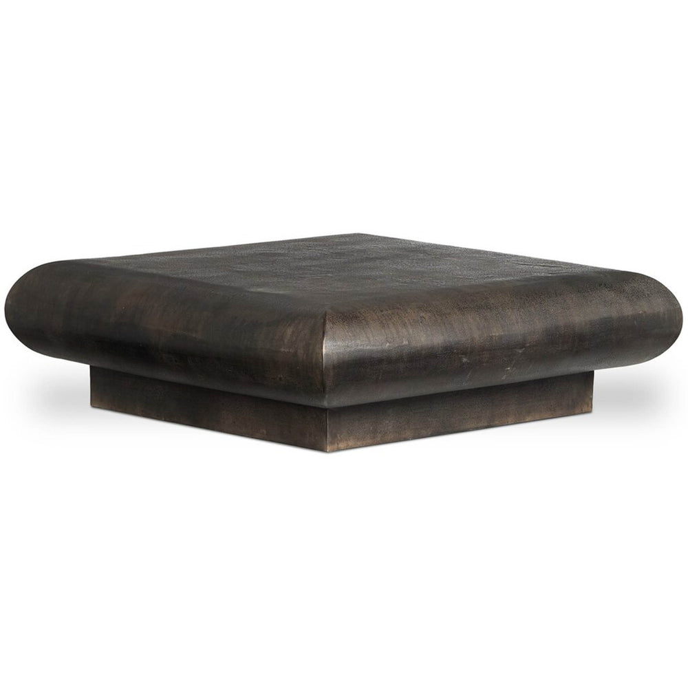 Ambra 48" Outdoor Coffee Table, Distressed Bronze by Four Hands