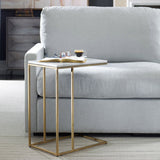 Ambrose Accent Table, Antique Brass-Furniture - Accent Tables-High Fashion Home