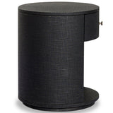 Amelia 1 Drawer Oval Nightstand, Black by Four Hands