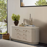 Amelia Media Console, Ivory by Four Hands-Furniture - Storage-High Fashion Home