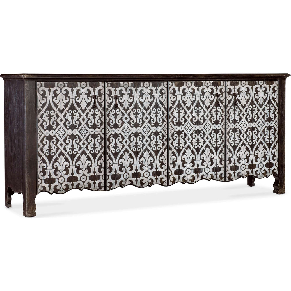 Americana 4 Door Entertainment Credenza-Furniture - Storage-High Fashion Home