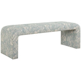 Amie Bench, Blue-Furniture - Benches-High Fashion Home