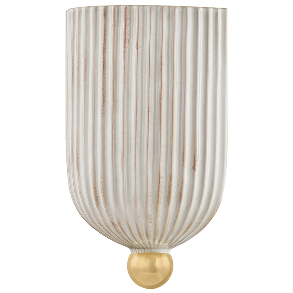 Amira Wall Sconce, Aged Brass