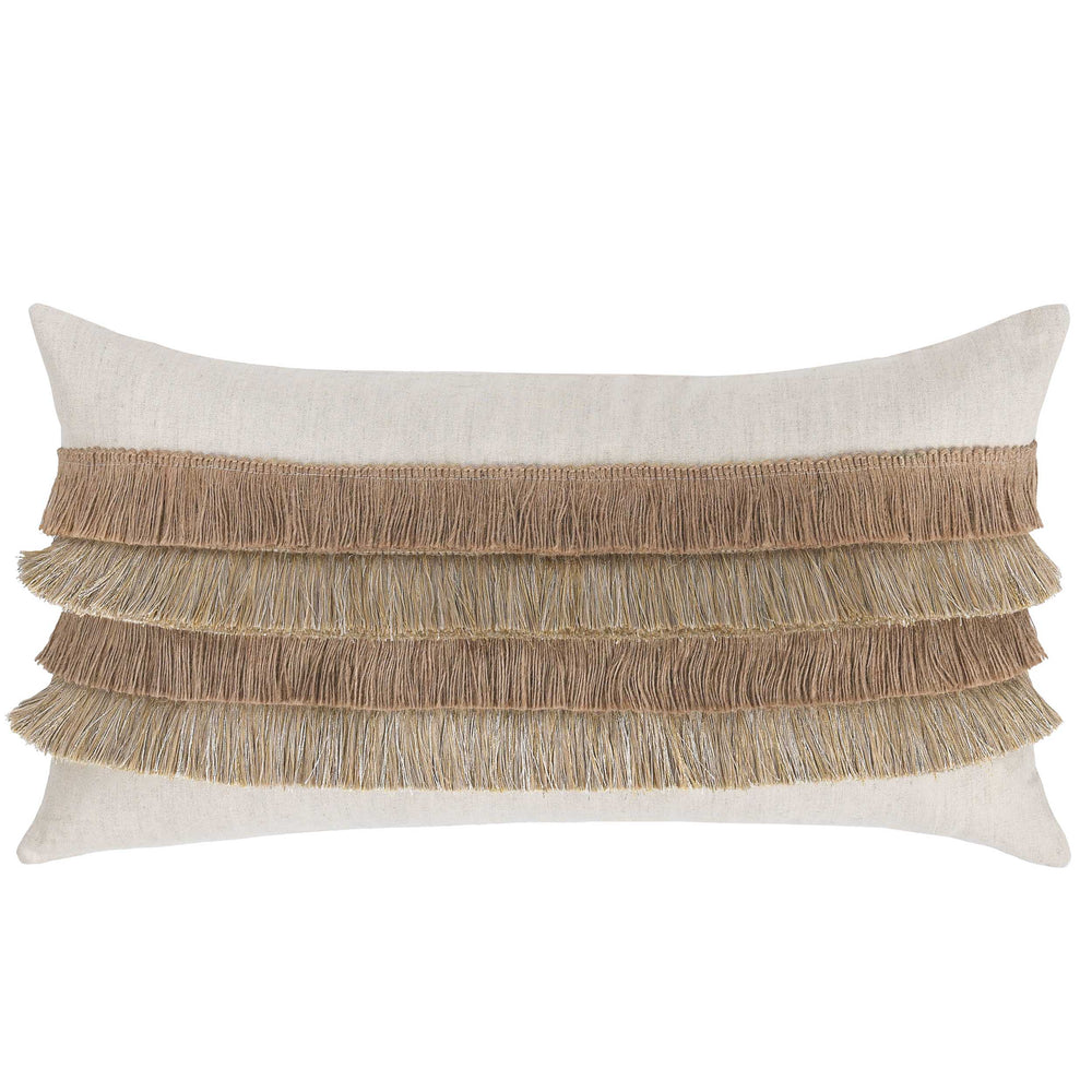 Amon Lumbar Pillow, Natural-Accessories-High Fashion Home