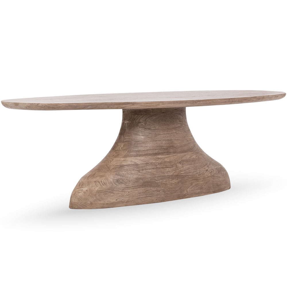 Amra Oval Dining Table, Sandstone Greige