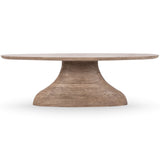Amra Oval Dining Table, Sandstone Greige