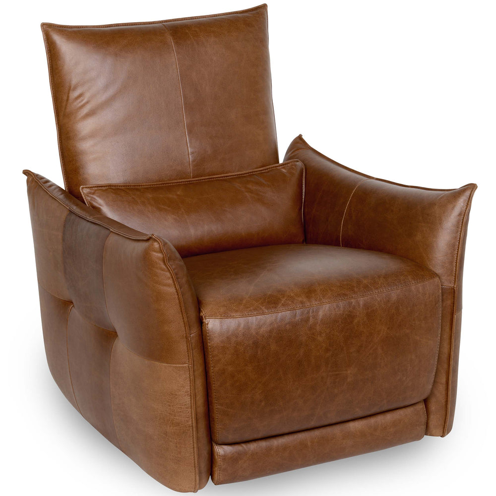 Amsterdam Leather Power Recliner, Kona Brown-Furniture - Chairs-High Fashion Home