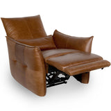 Amsterdam Leather Power Recliner, Kona Brown-Furniture - Chairs-High Fashion Home