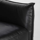 Amsterdam Leather Power Recliner Sofa, Black-Furniture - Sofas-High Fashion Home