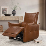 Amsterdam Leather Power Recliner, Kona Brown-Furniture - Chairs-High Fashion Home