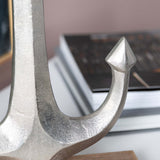 Anchor Statues, Silver, Set of 2-Accessories-High Fashion Home